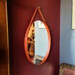 Adnet Oval Deri Ayna