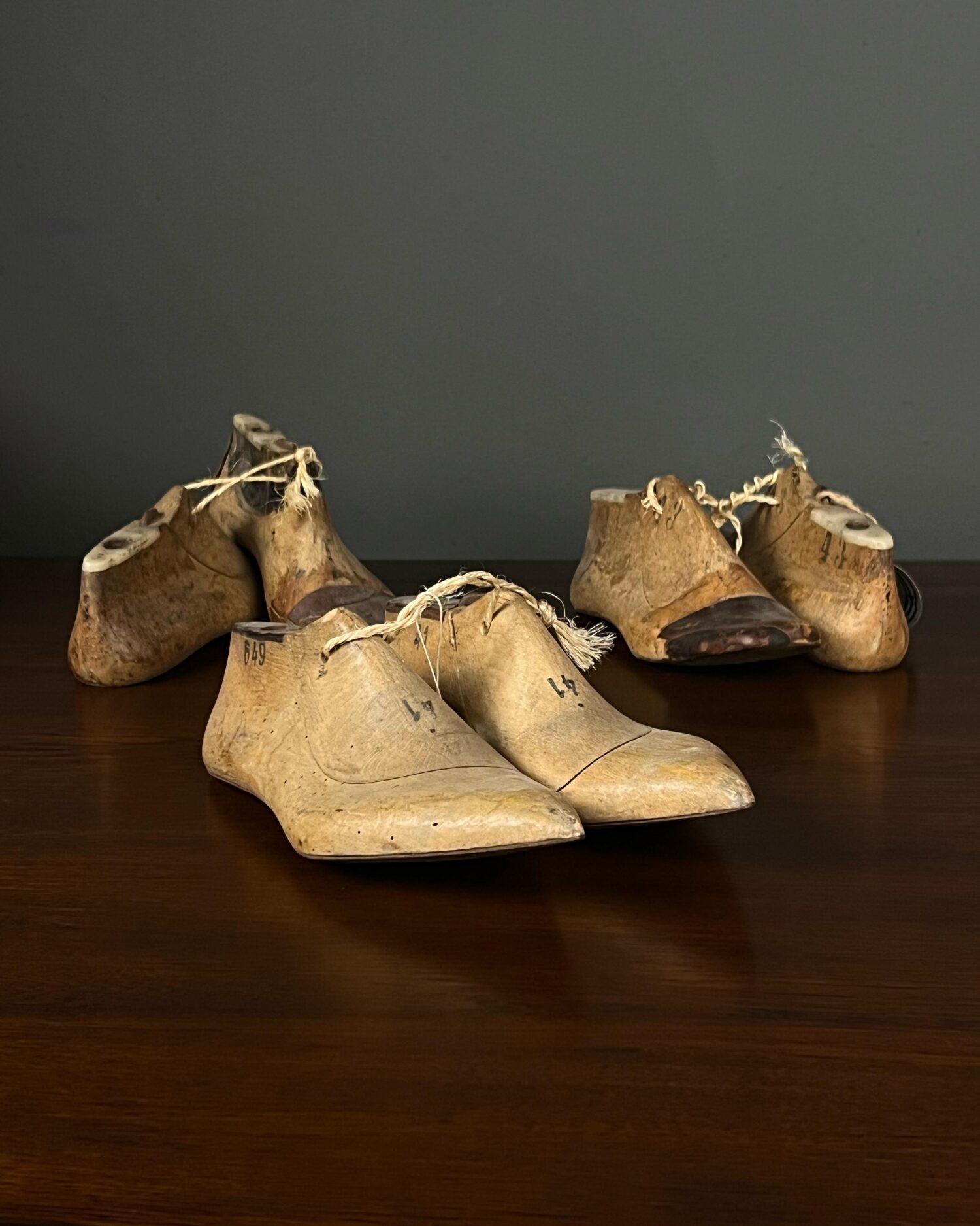 Antika Ahşap Ayakkabı Kalıpları - Adet - Görsel 1