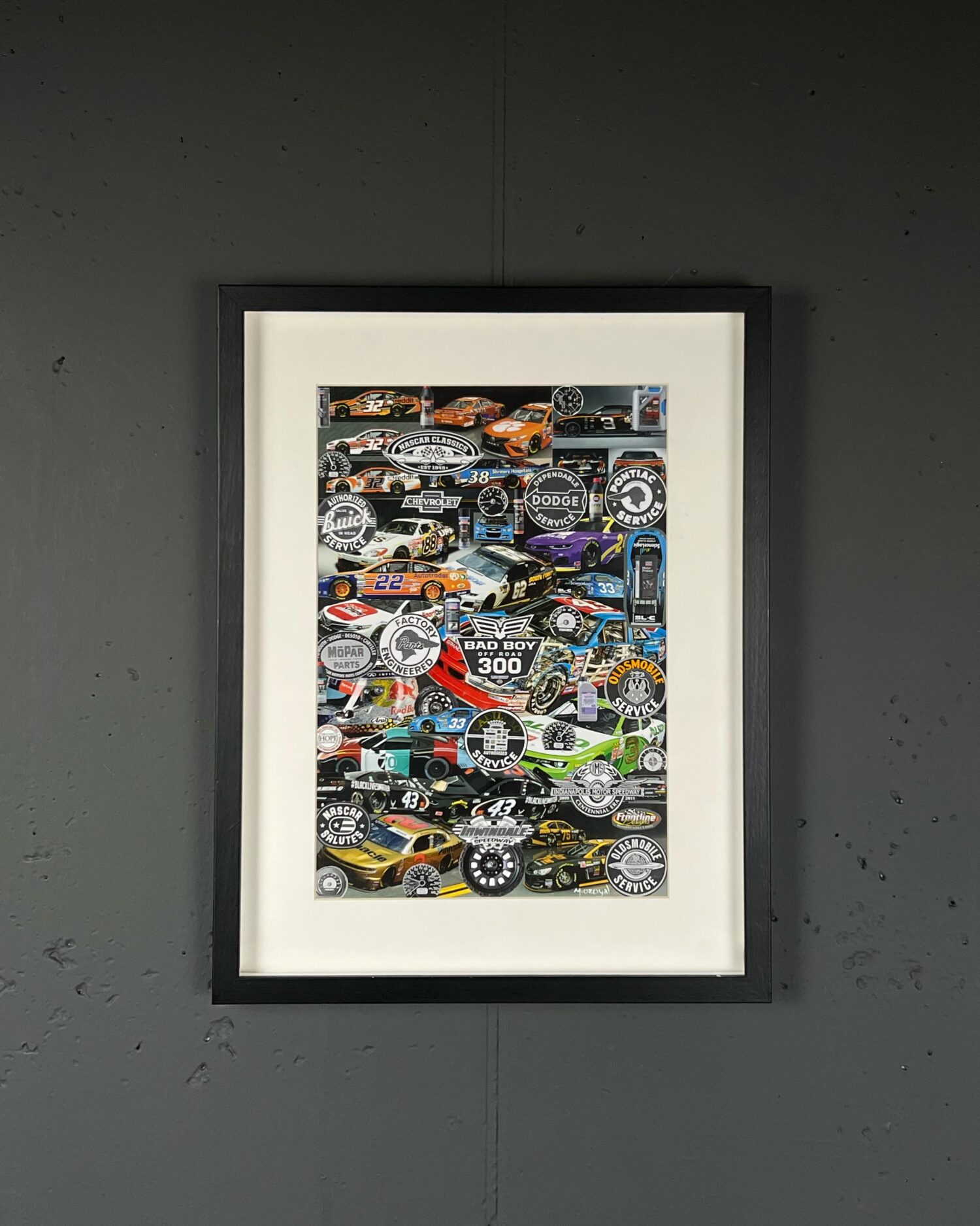 Kolaj Tablo - Arabalar - Görsel 1