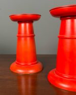 Kırmızı Vintage Şamdanlar - Çift - Görsel 2