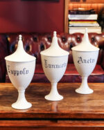 Vintage Porselen Eczane Kapları Seti - Görsel 4