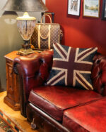 Union Jack Kare Örme Yastık - Görsel 3