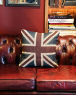 Union Jack Kare Örme Yastık