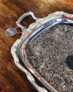 Gümüş Kaplama Tepsi - Kod 1495