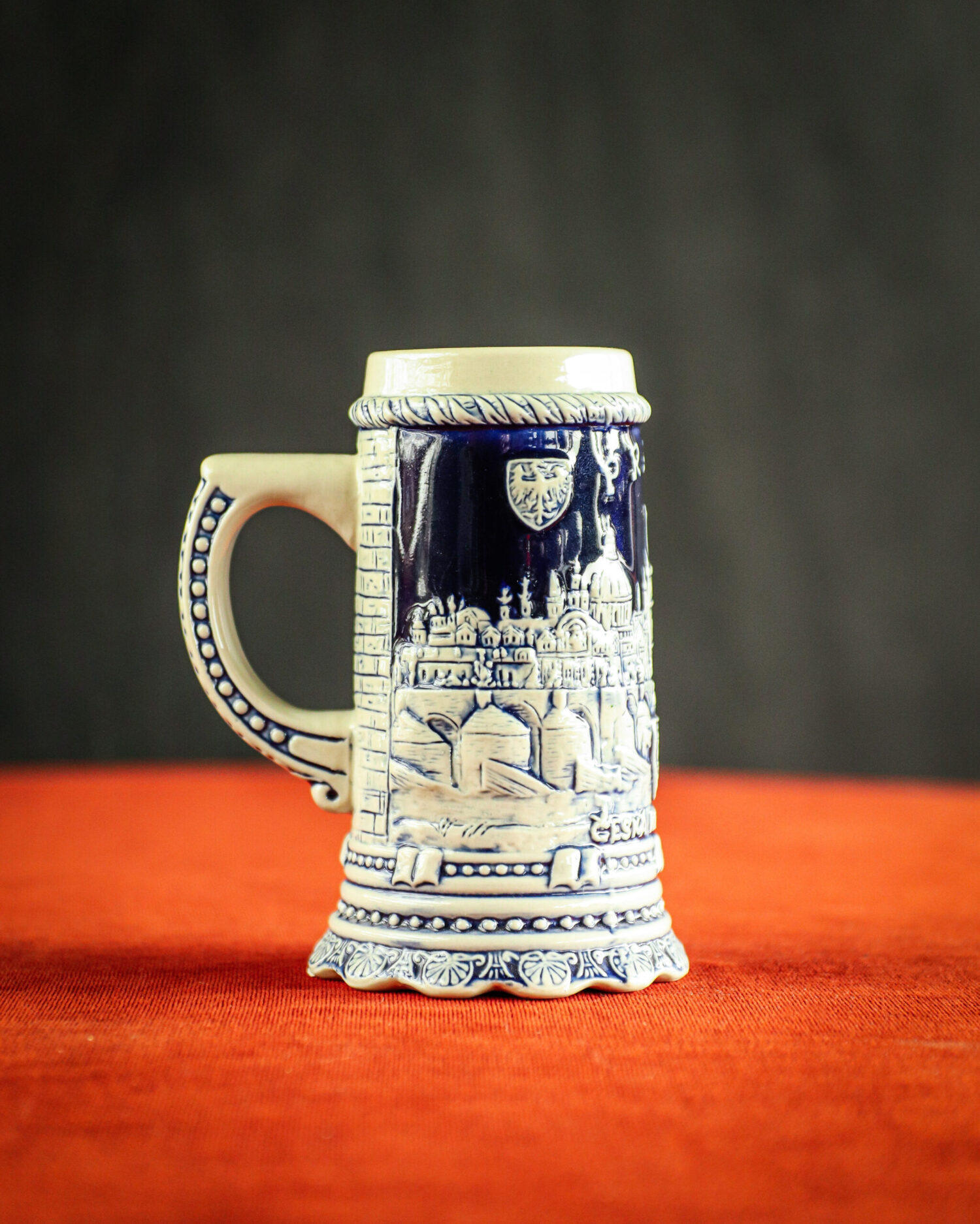 Kobalt Seramik Bira Kupası - Görsel 1