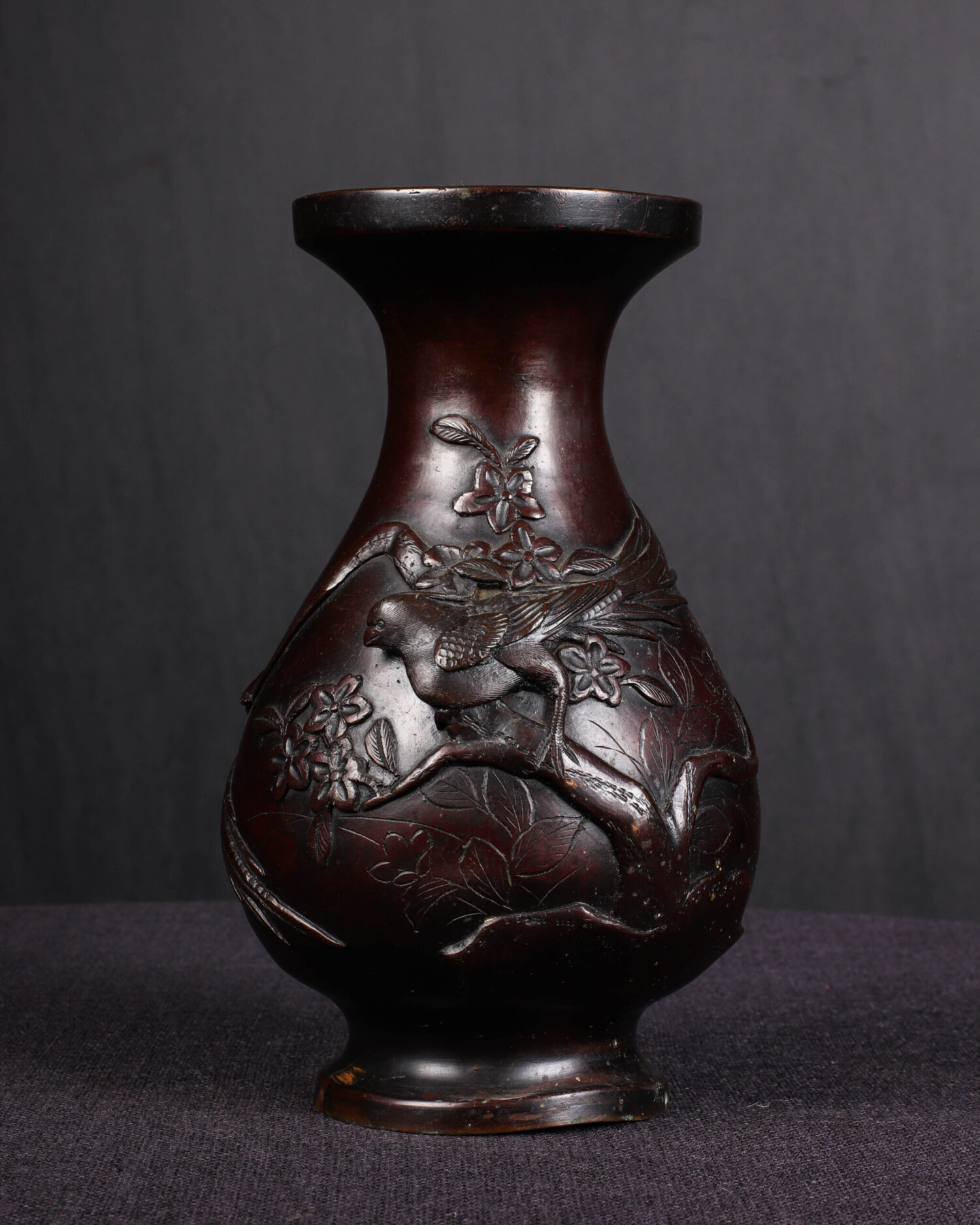 Bronz Japon Vazolar - Çift - Görsel 2