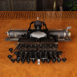 Orijinal Ahşap Kutusunda Antika Daktilo - Blickensderfer N°5