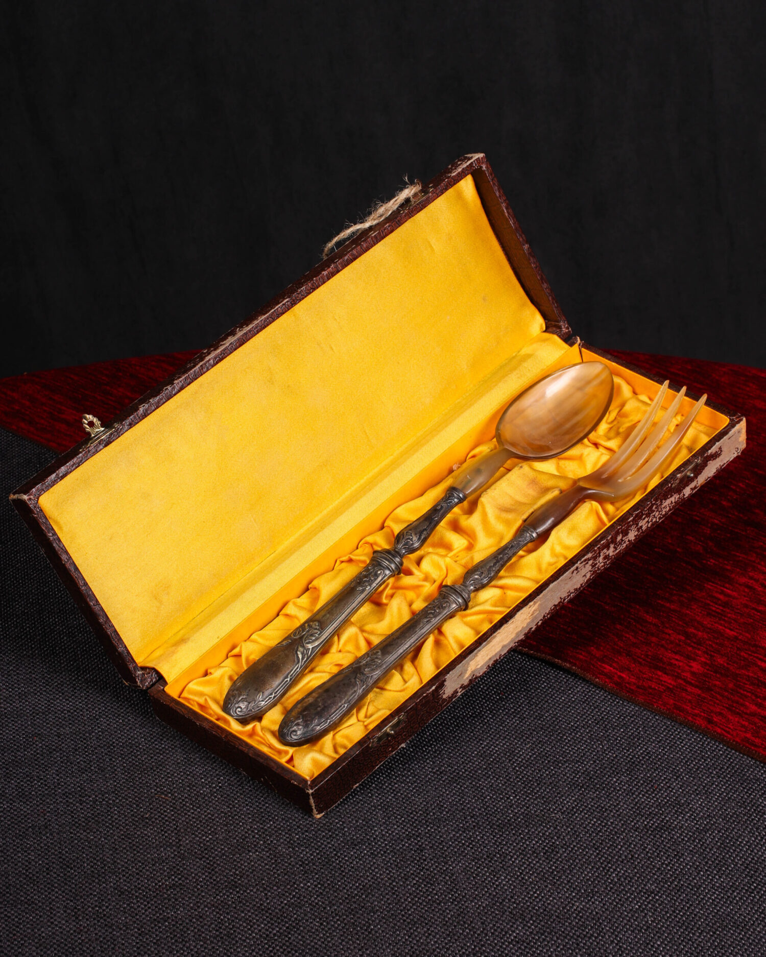 Gümüş Kaplama ve Kemik Servis Seti - Görsel 1