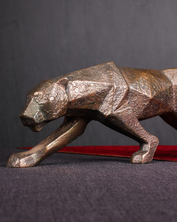 Metal Jaguar Heykeli - Kod 3112