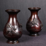 Bronz Japon Vazolar - Çift