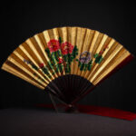 El Boyaması Büyük Çin Yelpazesi - Kod 2600