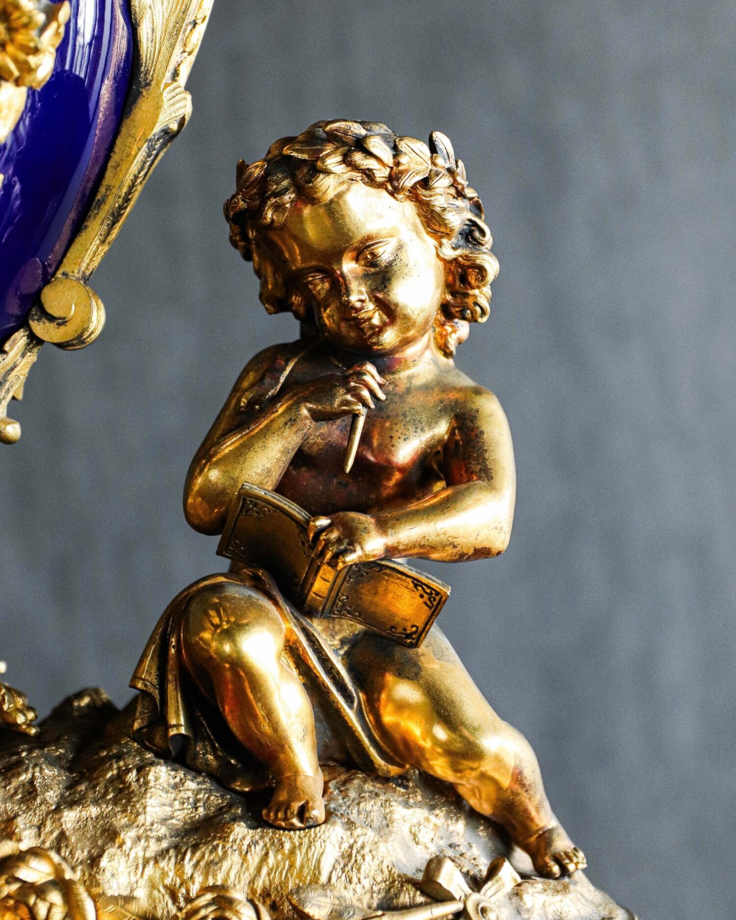 Porselen Saat ve Şamdan Takımı - Görsel 4