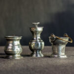 Gümüş Kaplama Ölçü Kapları Seti