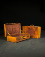 Vintage Deri Valiz - Bir Adet - Görsel 2