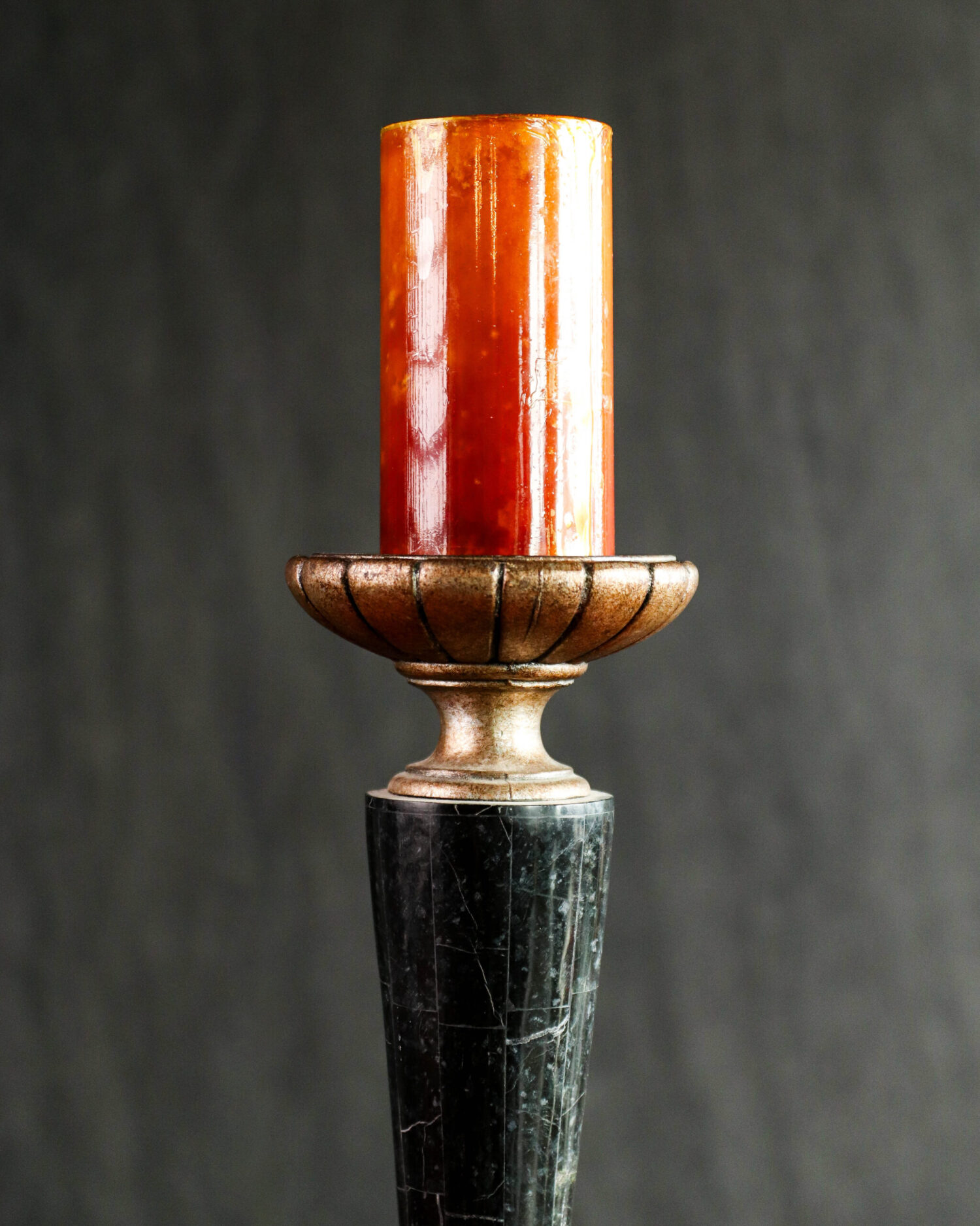 Büyük Mermer Şamdanlar - Çift - Görsel 2