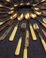 Kemik Saplı 12 Kişilik Tatlı Servis Seti - Görsel 3