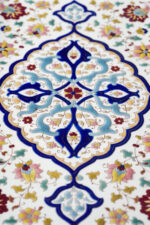 Pirinç Kenarlı Çini Tepsi - Görsel 4