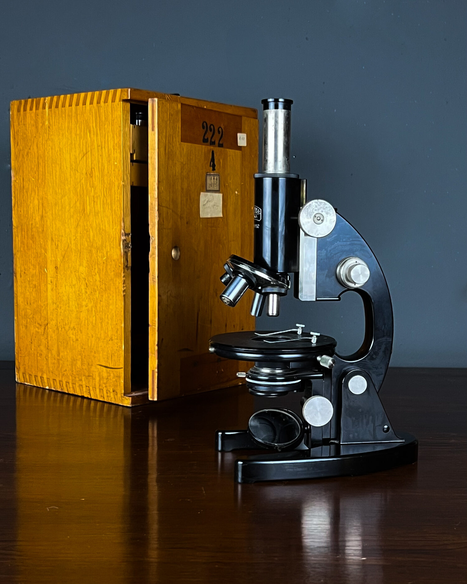 Vintage Mikroskop - Görsel 1