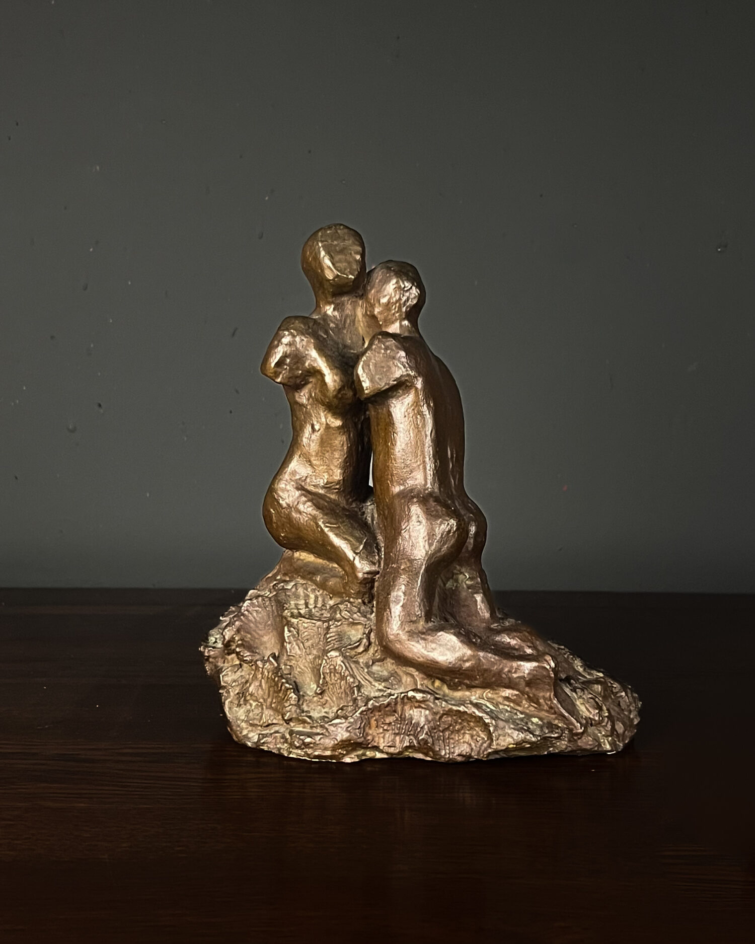 Kadın & Erkek Tors Bronz Heykel - Görsel 1