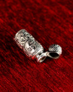 Kabartmalı Gümüş Parfüm Şişesi - Görsel 2