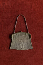 Antika Gümüş Örgü Dore Çanta