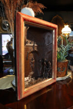 Döküm Bronz Üç Boyutlu Antika Tablo - Görsel 2