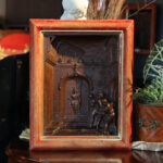 Döküm Bronz Üç Boyutlu Antika Tablo, Fransa, 1900'ler