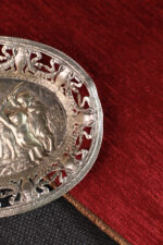 Alman Gümüşü Melek Kabartmalı Tabak - Kod 3170