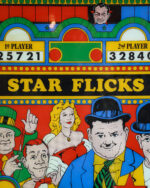 1970'ler Pinball Makinesinin Ekranından Dönüştürülmüş "Bally Flicker" Cam Tablo - Kod 1974