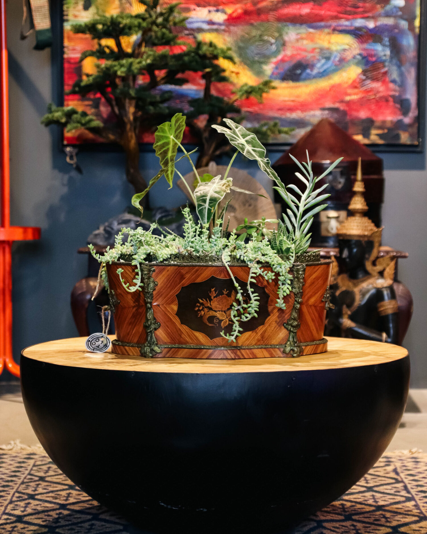 Marküterili Ahşap Çiçeklik - Görsel 2