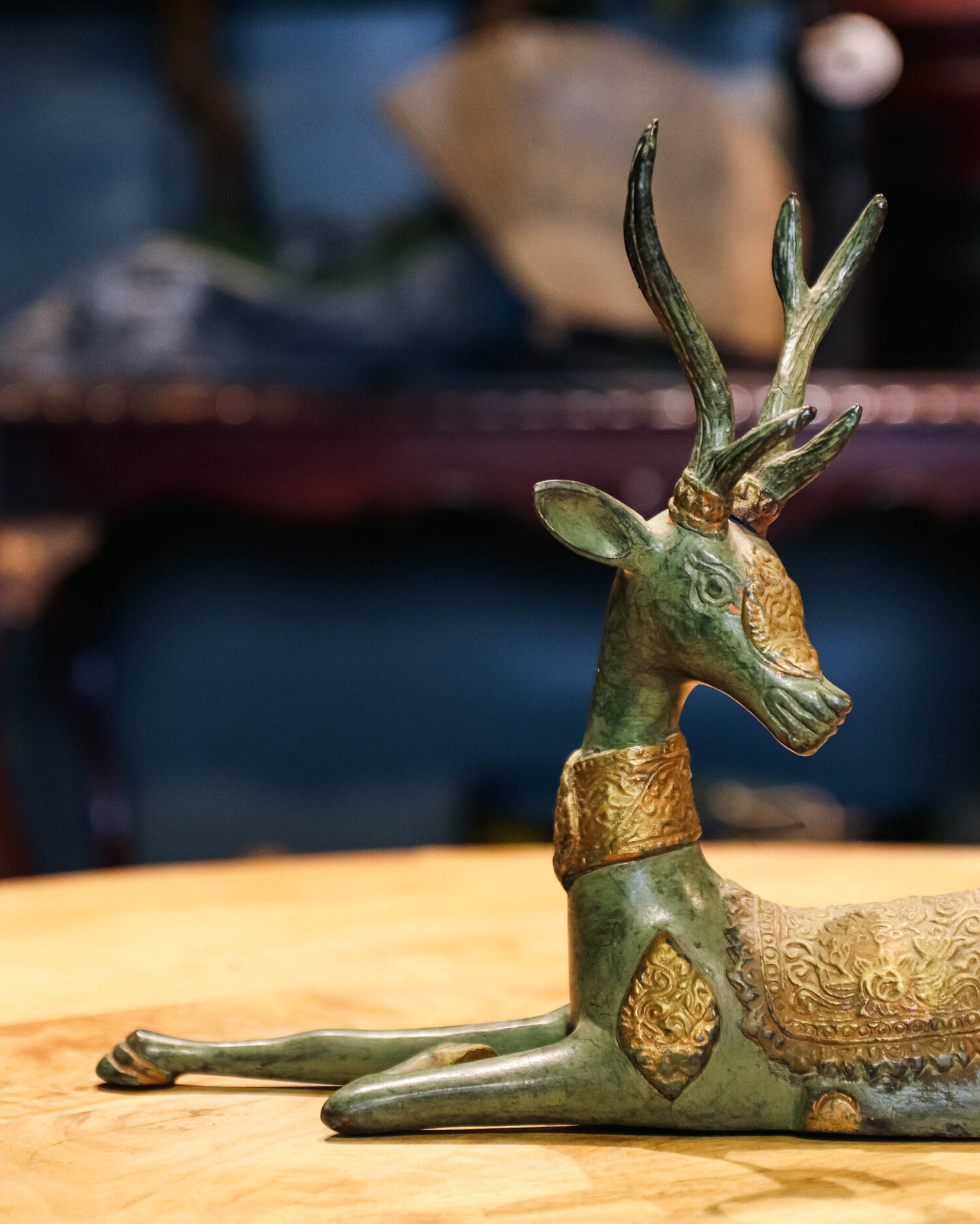 Bronz Geyik Heykelleri - Çift - Görsel 4