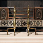 Pirinç Andiron - Şömine Sehpası - Kod 1734