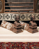 Döküm Demir Andiron - Şömine Sehpası