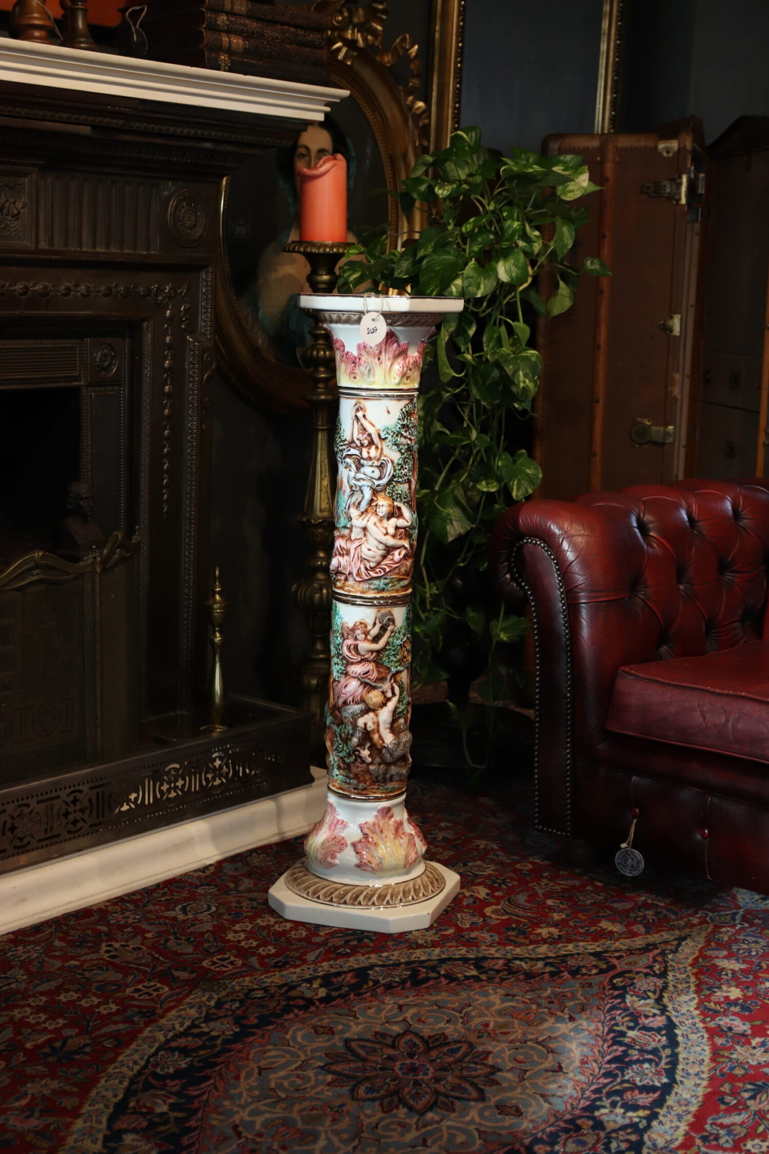 İtalyan Capodimonte Porselen Kaide - Görsel 1