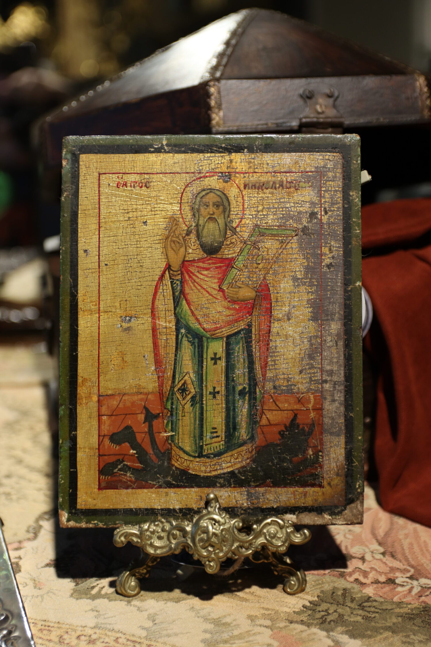 Ahşap Üzeri Boyama İkona - Görsel 3