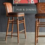 Thomasville Deri Bar Tabureleri - Adet - Kod 3796