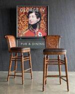 Thomasville Deri Bar Tabureleri - Adet - Kod 3796