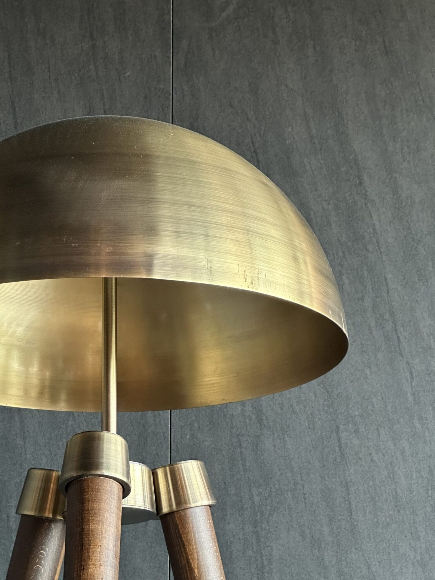 Pirinç Başlıklı Tripod Lambader - Görsel 4