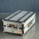 Deri Perçinli Valiz - Küçük - Görsel 2