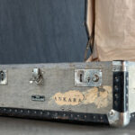 Deri Perçinli Valiz - Küçük - Görsel 4