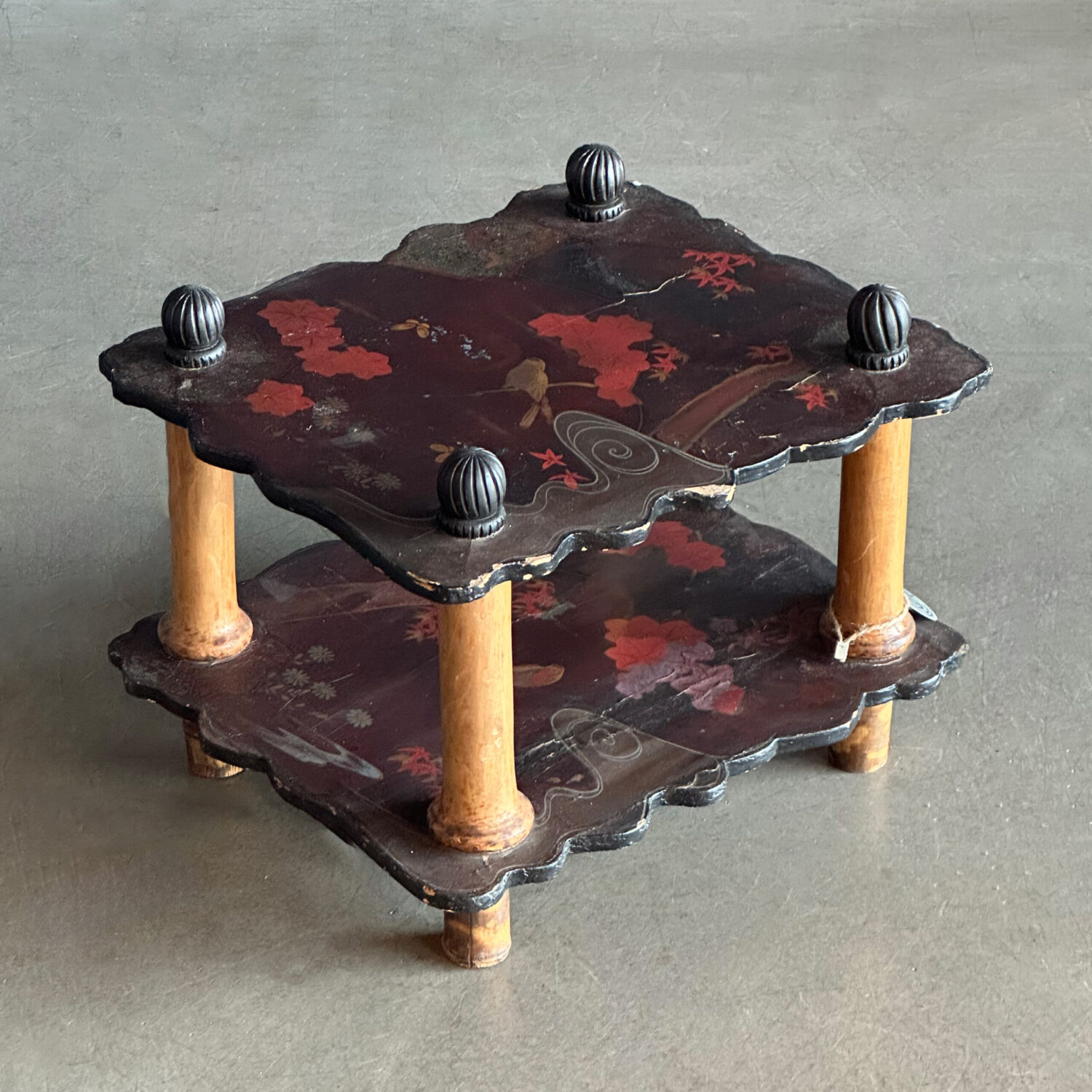 K. Nakamura Damgalı Antika Japon Sehpa - Görsel 2