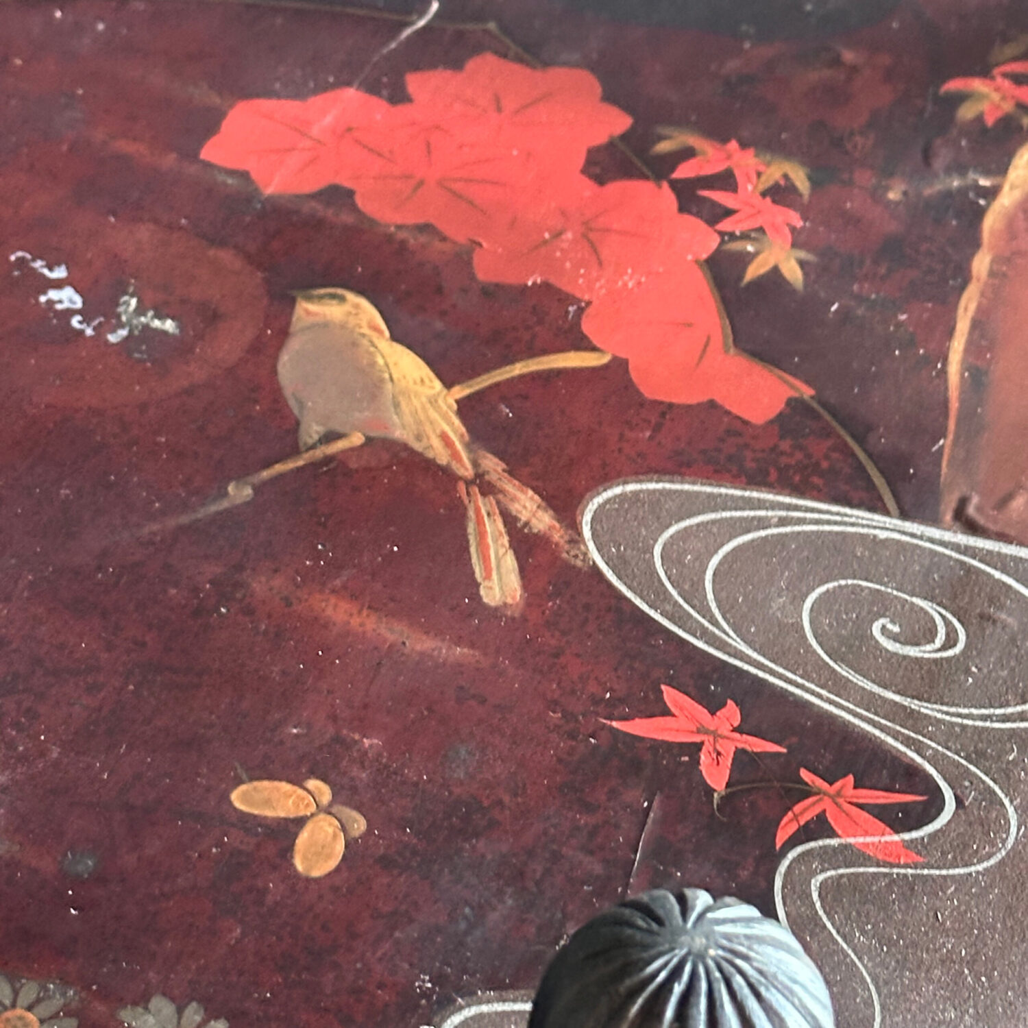 K. Nakamura Damgalı Antika Japon Sehpa - Görsel 5