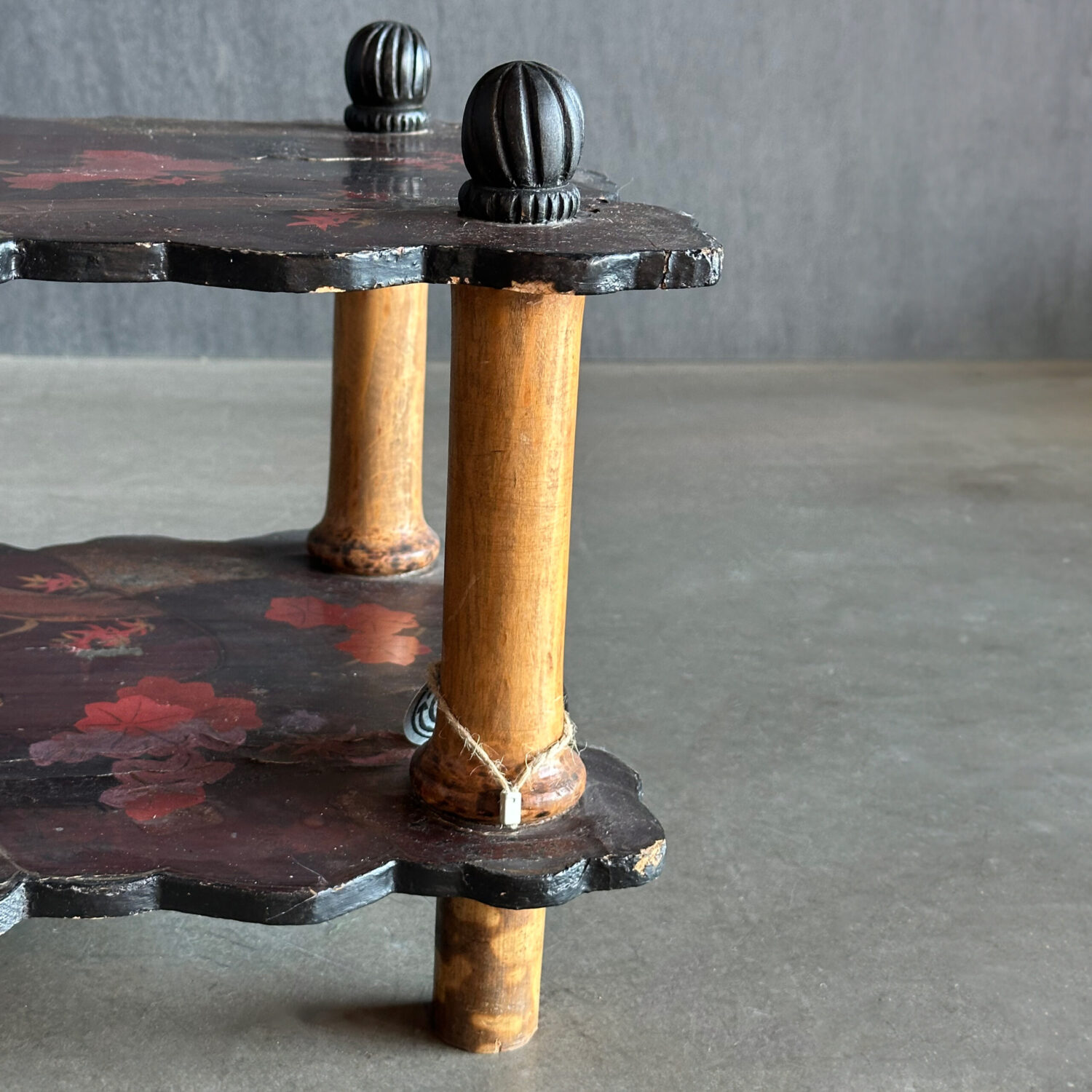 K. Nakamura Damgalı Antika Japon Sehpa - Görsel 4