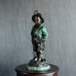 Haubner "Alpine Boy" Bronz Heykel - Görsel 4