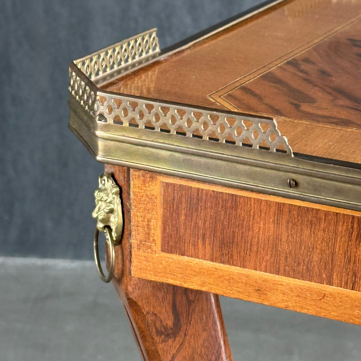 Pirinç Kenarlı Sehpalar - Çift - Görsel 4