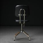 Siyah Deri Vintage Sandalye - Kod 2766