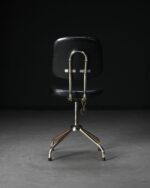 Siyah Deri Vintage Sandalye