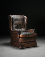 Koyu Kahverengi Deri Berjer