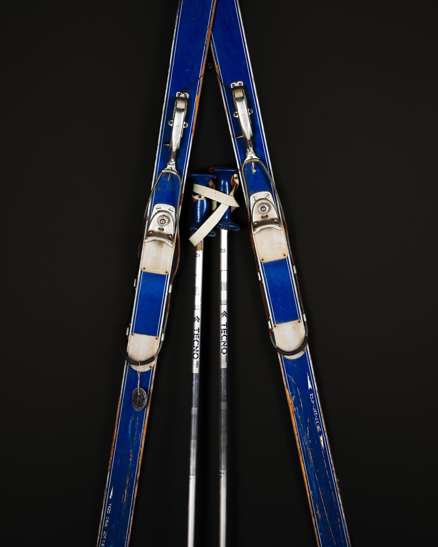 Vintage Mavi Kayak Takımı - Görsel 1