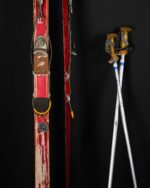 Vintage Kırmızı Kayak Takımı